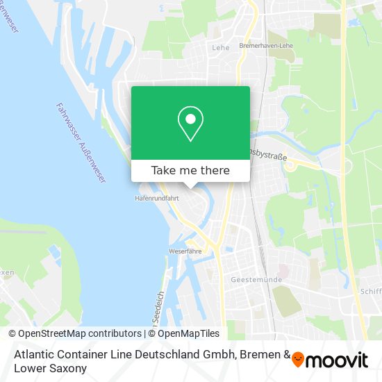 Atlantic Container Line Deutschland Gmbh map
