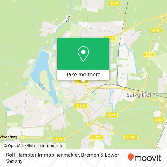 Rolf Hamster Immobilienmakler map