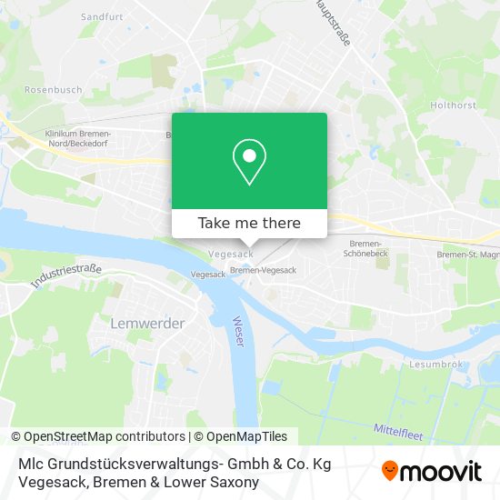 Mlc Grundstücksverwaltungs- Gmbh & Co. Kg Vegesack map