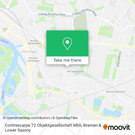 Contrescarpe 72 Objektgesellschaft Mbh map