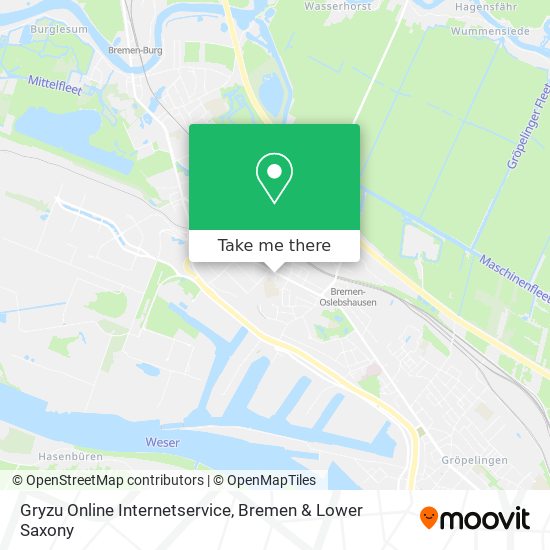 Gryzu Online Internetservice map