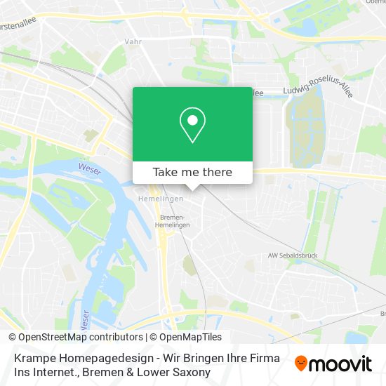 Krampe Homepagedesign - Wir Bringen Ihre Firma Ins Internet. map