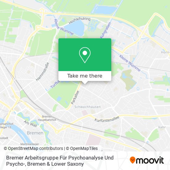 Карта Bremer Arbeitsgruppe Für Psychoanalyse Und Psycho-