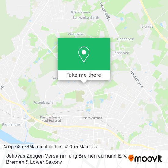 Jehovas Zeugen Versammlung Bremen-aumund E. V. map