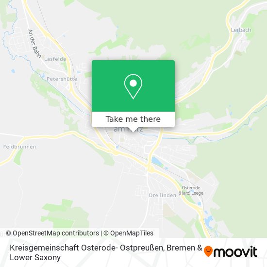 Kreisgemeinschaft Osterode- Ostpreußen map