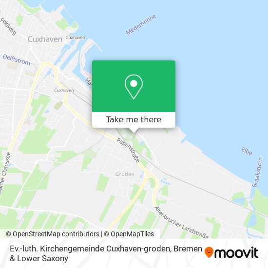 Ev.-luth. Kirchengemeinde Cuxhaven-groden map
