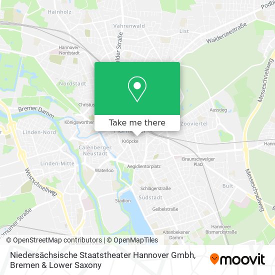 Niedersächsische Staatstheater Hannover Gmbh map