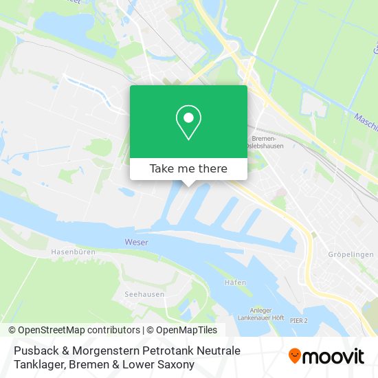 Карта Pusback & Morgenstern Petrotank Neutrale Tanklager
