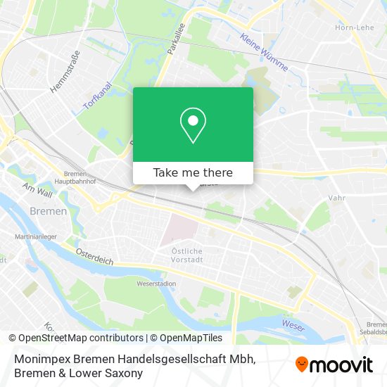 Monimpex Bremen Handelsgesellschaft Mbh map