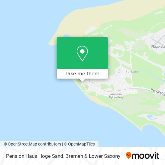 Pension Haus Hoge Sand map