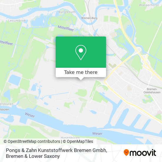 Pongs & Zahn Kunststoffwerk Bremen Gmbh map