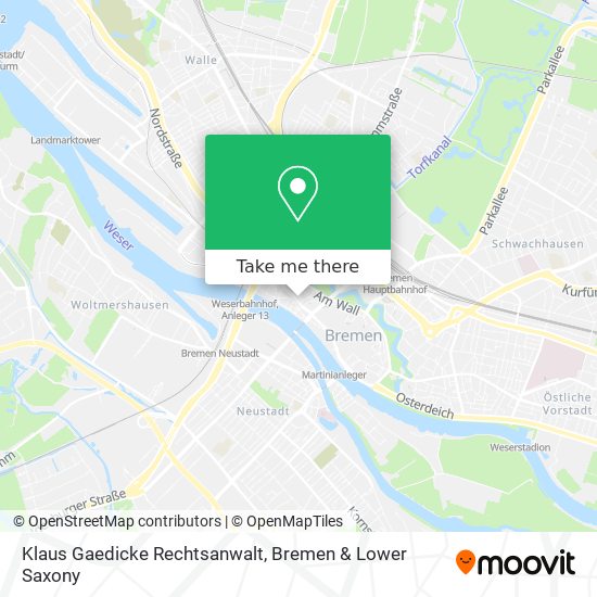 Klaus Gaedicke Rechtsanwalt map
