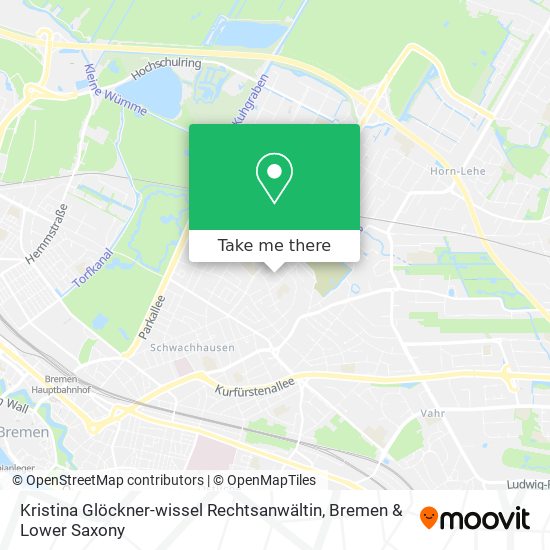 Kristina Glöckner-wissel Rechtsanwältin map