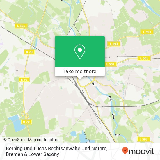 Berning Und Lucas Rechtsanwälte Und Notare map