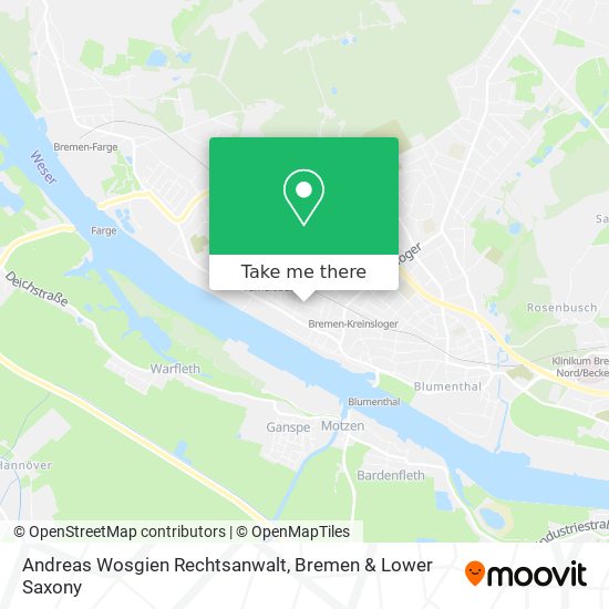 Andreas Wosgien Rechtsanwalt map