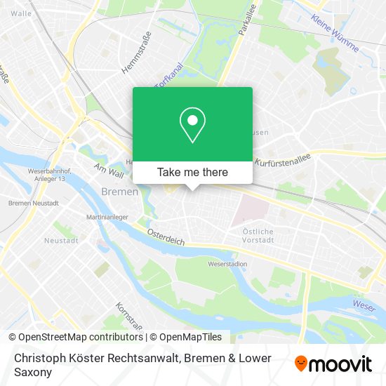 Christoph Köster Rechtsanwalt map