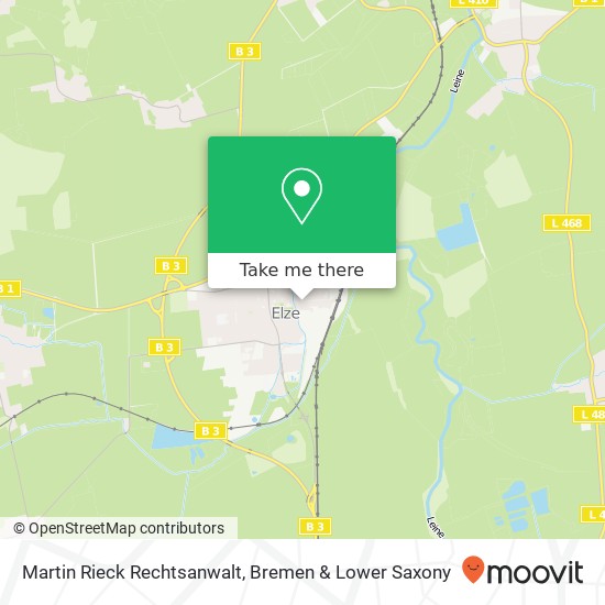 Martin Rieck Rechtsanwalt map