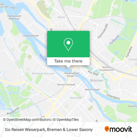 Go Reisen Weserpark map