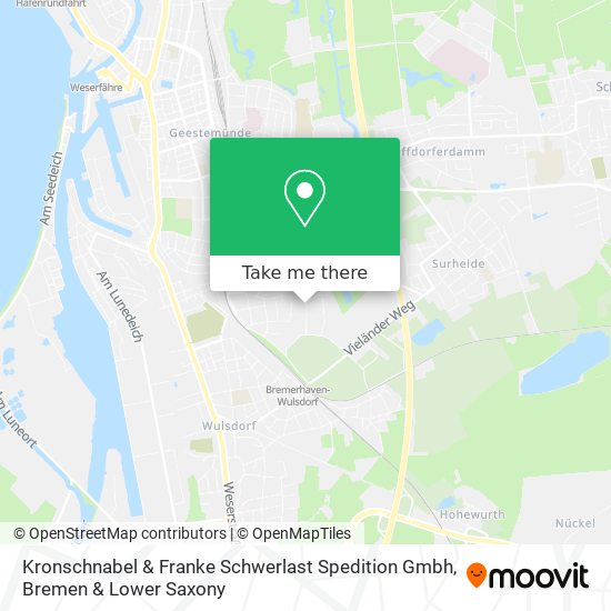 Kronschnabel & Franke Schwerlast Spedition Gmbh map
