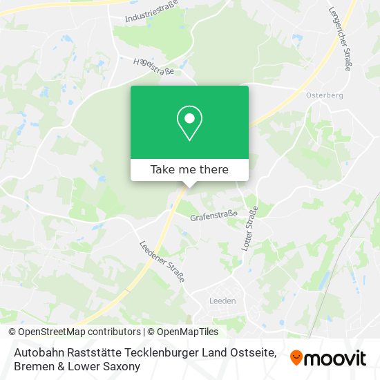 Autobahn Raststätte Tecklenburger Land Ostseite map