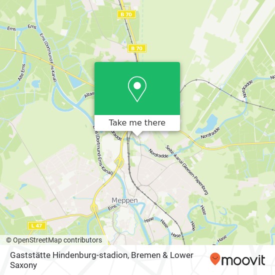 Gaststätte Hindenburg-stadion map