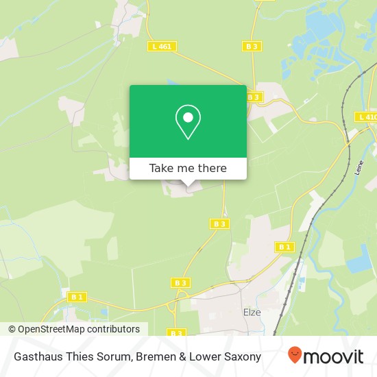 Gasthaus Thies Sorum map