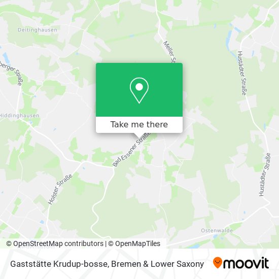 Gaststätte Krudup-bosse map
