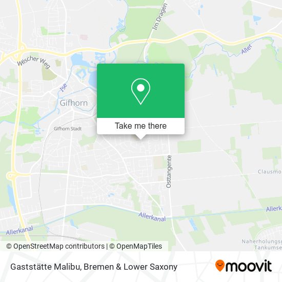 Gaststätte Malibu map