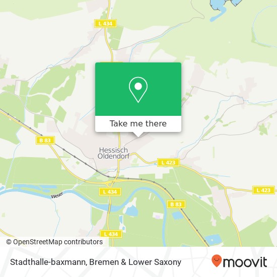 Stadthalle-baxmann map