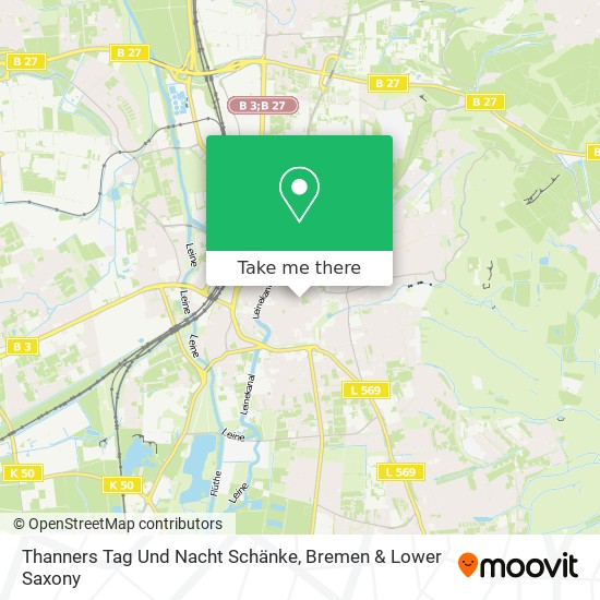 Карта Thanners Tag Und Nacht Schänke