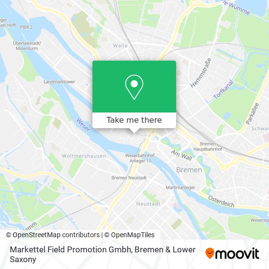 Markettel Field Promotion Gmbh map