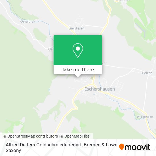 Alfred Deiters Goldschmiedebedarf map