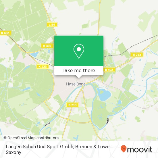 Langen Schuh Und Sport Gmbh map