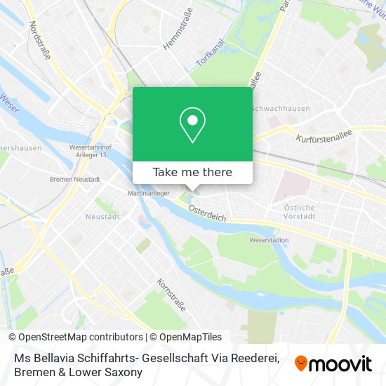 Ms Bellavia Schiffahrts- Gesellschaft Via Reederei map