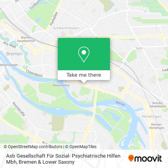 Asb Gesellschaft Für Sozial- Psychiatrische Hilfen Mbh map