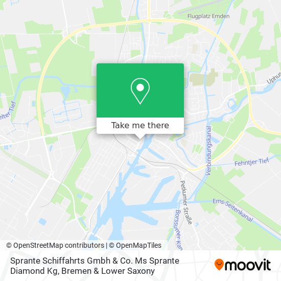 Sprante Schiffahrts Gmbh & Co. Ms Sprante Diamond Kg map