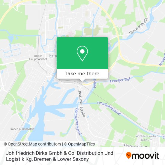Joh.friedrich Dirks Gmbh & Co. Distribution Und Logistik Kg map