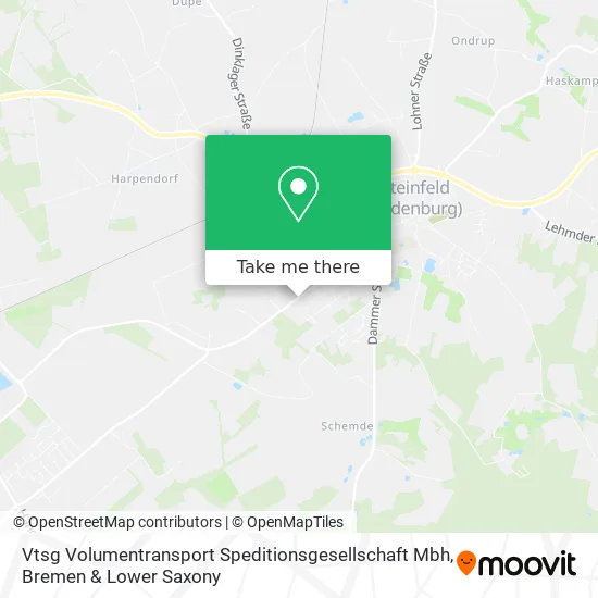 Карта Vtsg Volumentransport Speditionsgesellschaft Mbh