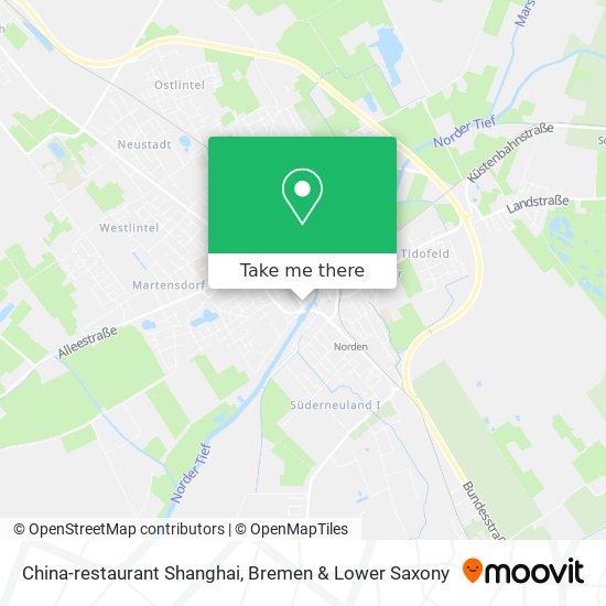 Карта China-restaurant Shanghai