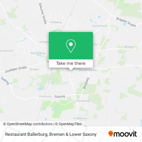 Restaurant Ballerburg map