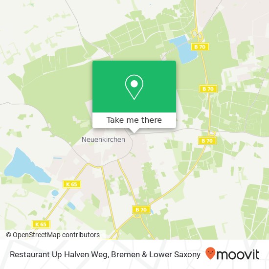 Restaurant Up Halven Weg map