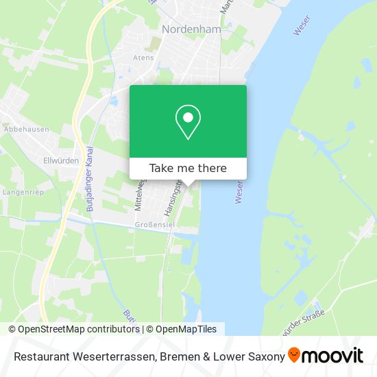 Restaurant Weserterrassen map