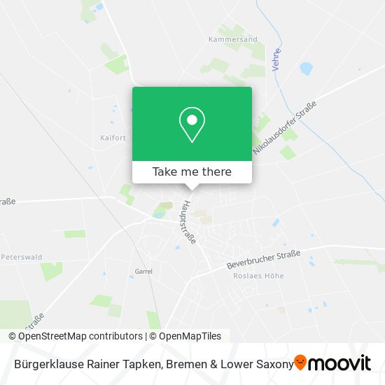 Bürgerklause Rainer Tapken map