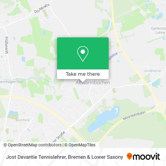 Jost Devantie Tennislehrer map