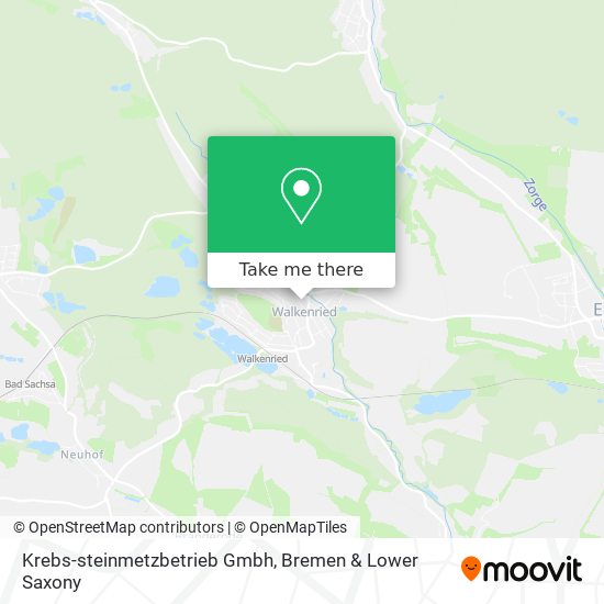 Krebs-steinmetzbetrieb Gmbh map