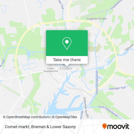 Comet-markt map