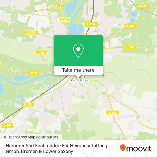 Карта Hammer Süd Fachmärkte Für Heimausstattung Gmbh