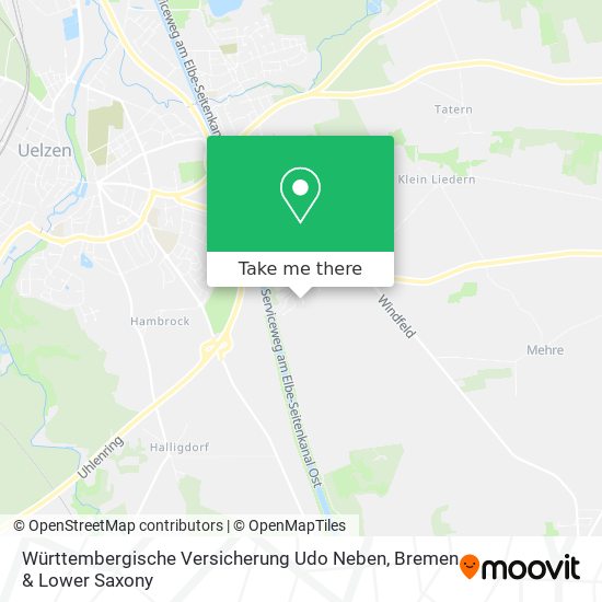 Württembergische Versicherung Udo Neben map