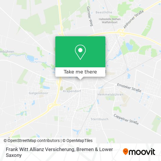 Frank Witt Allianz Versicherung map