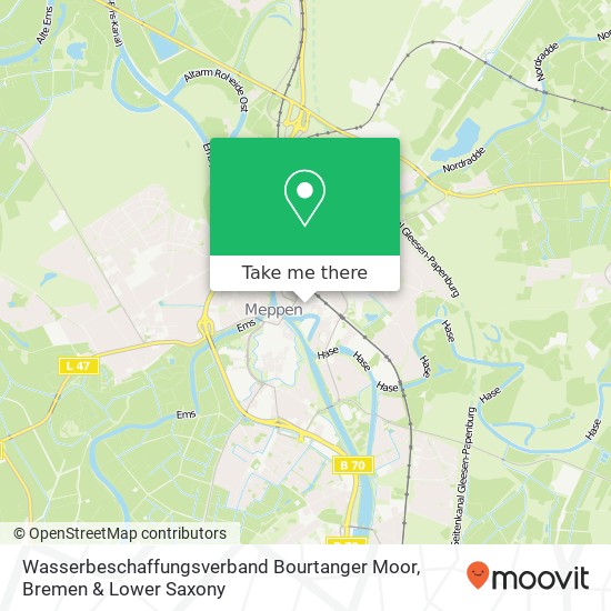 Wasserbeschaffungsverband Bourtanger Moor map